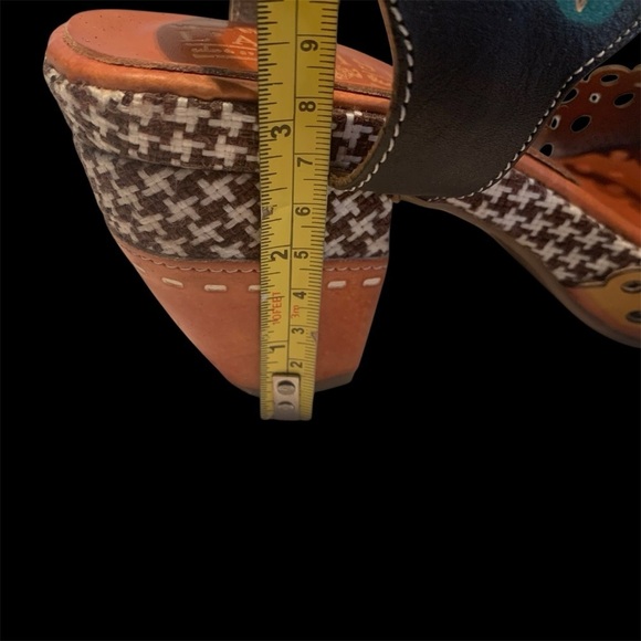 Spring Step L’Artiste Sandal Jive Quarter Strap Camel Multi TanBlackBRN H3”40 8 - Picture 14 of 15